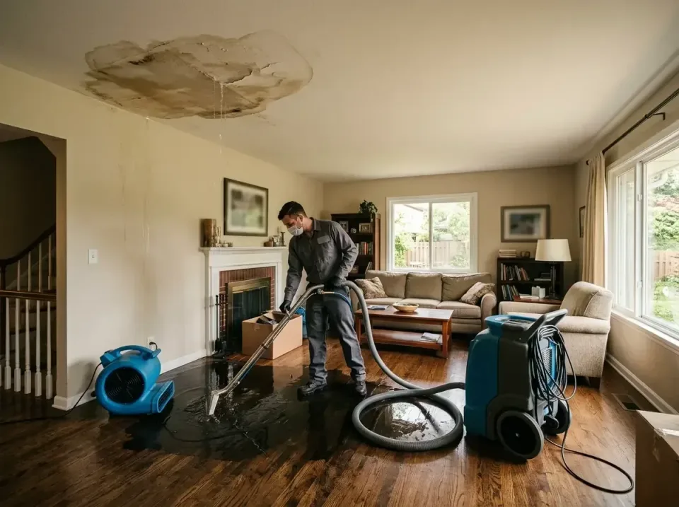 attic-pipe-burst-ceiling-drip-008 — frequently asked questions, Water Damage Restoration & Carpet Care in Monticello, IL